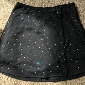 Never worn black rhinestone skort